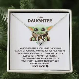 TO MY DAUGHTER – YODA MOM | Forever Love Necklace