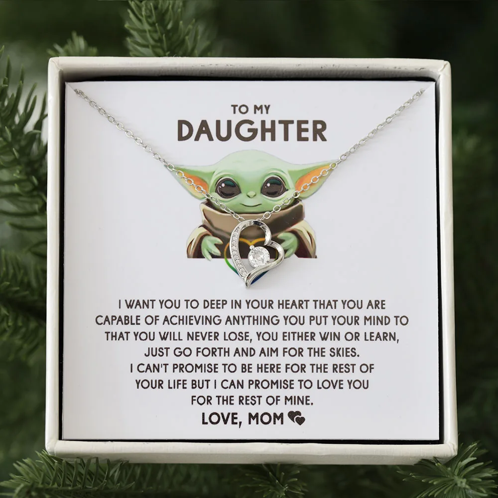 imager234r TO MY DAUGHTER – YODA MOM | Forever Love Necklace - Image 1