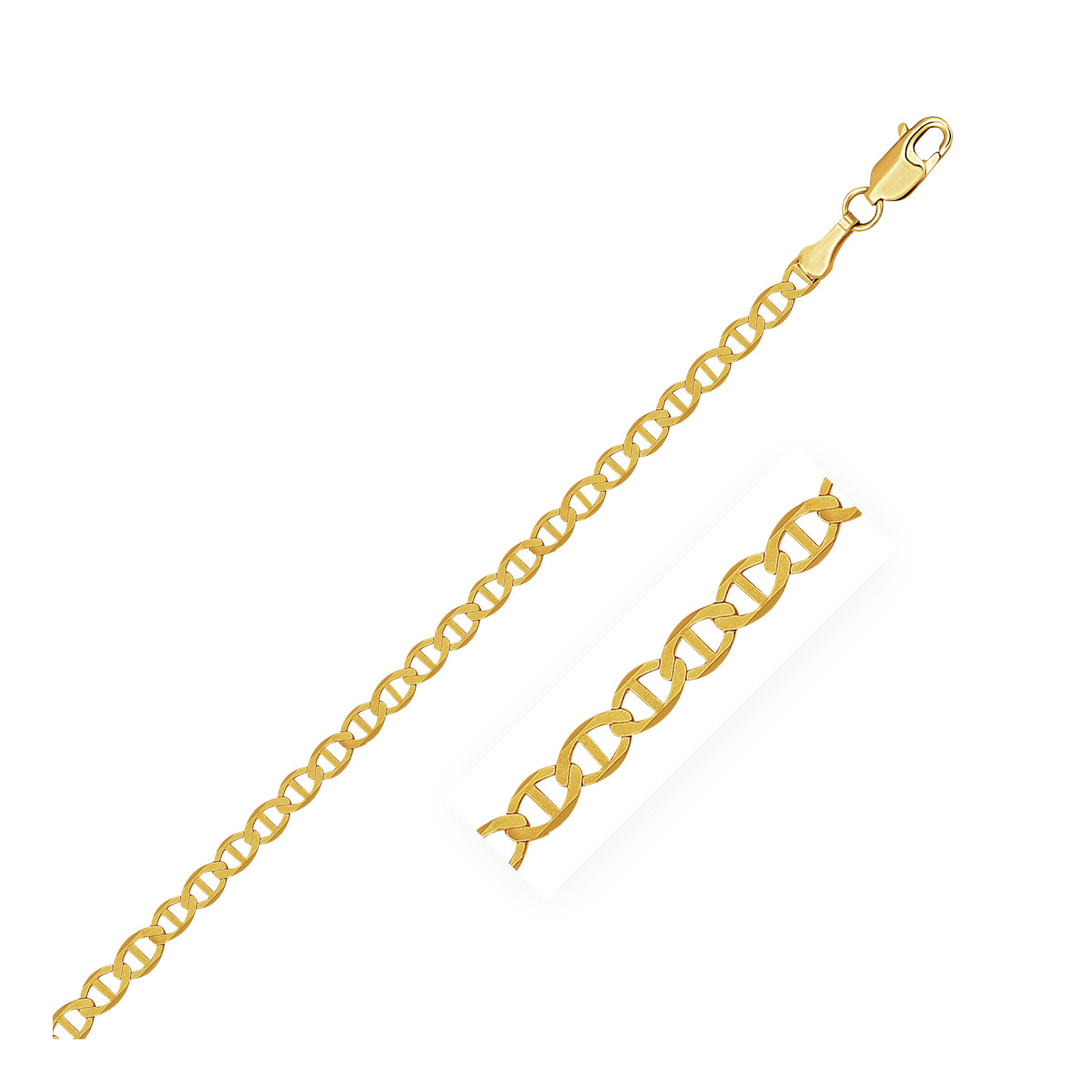 d104688-1-6-1-1-1-1-1-1-1-1-1-1-1-1-1-1-1.jpg 10k Yellow Gold Mariner Link Chain (3.20 mm) - Image 1