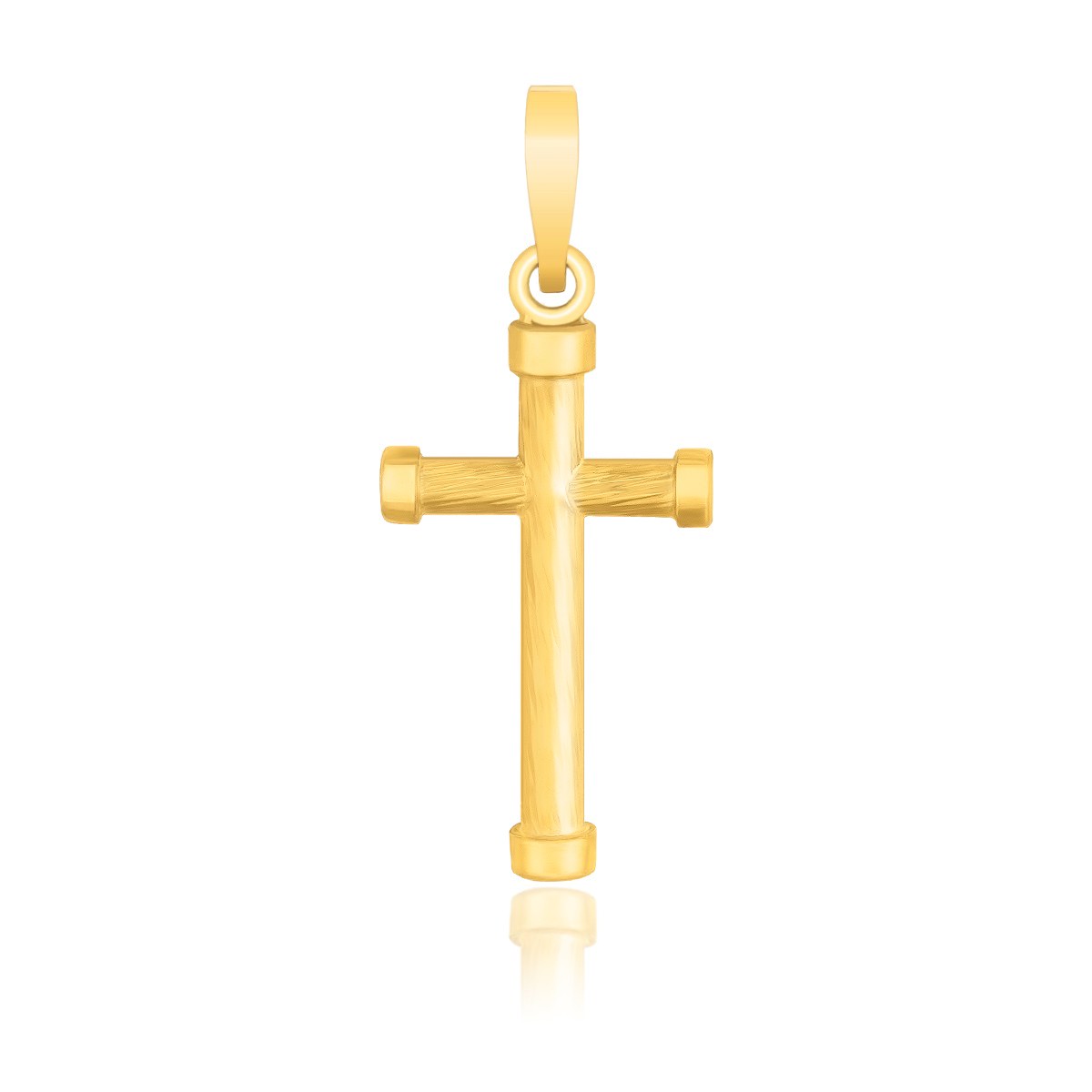 d153247-1-1-1-1-1-1-1-1-1-1-1-1-1.jpg 14k Yellow Gold Cross Pendant with Rounded Ends - Image 1