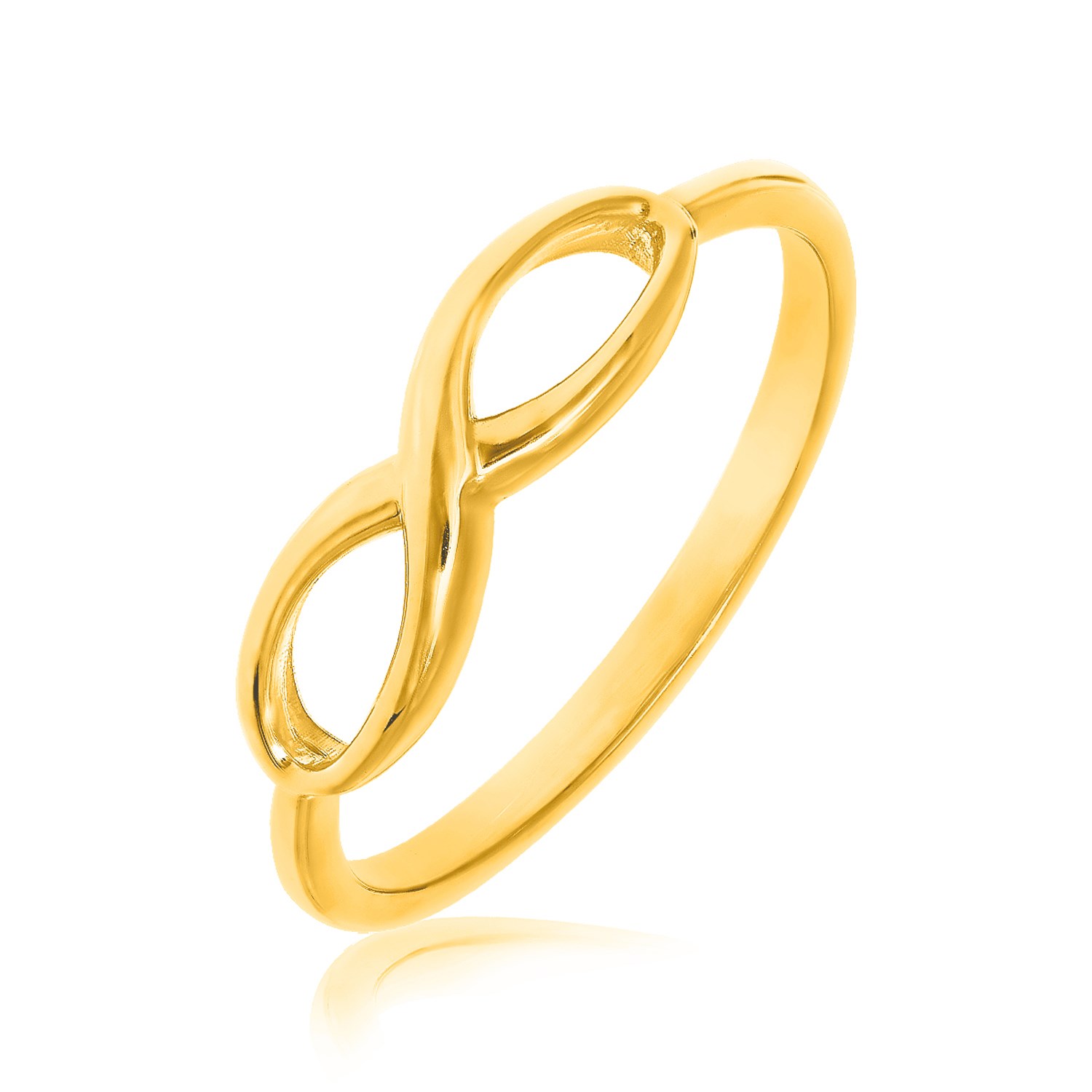 d16287905-1-2-1-1-1-1-1-1-1-1-1.jpg 14k Yellow Gold Infinity Ring in High Polish - Image 1
