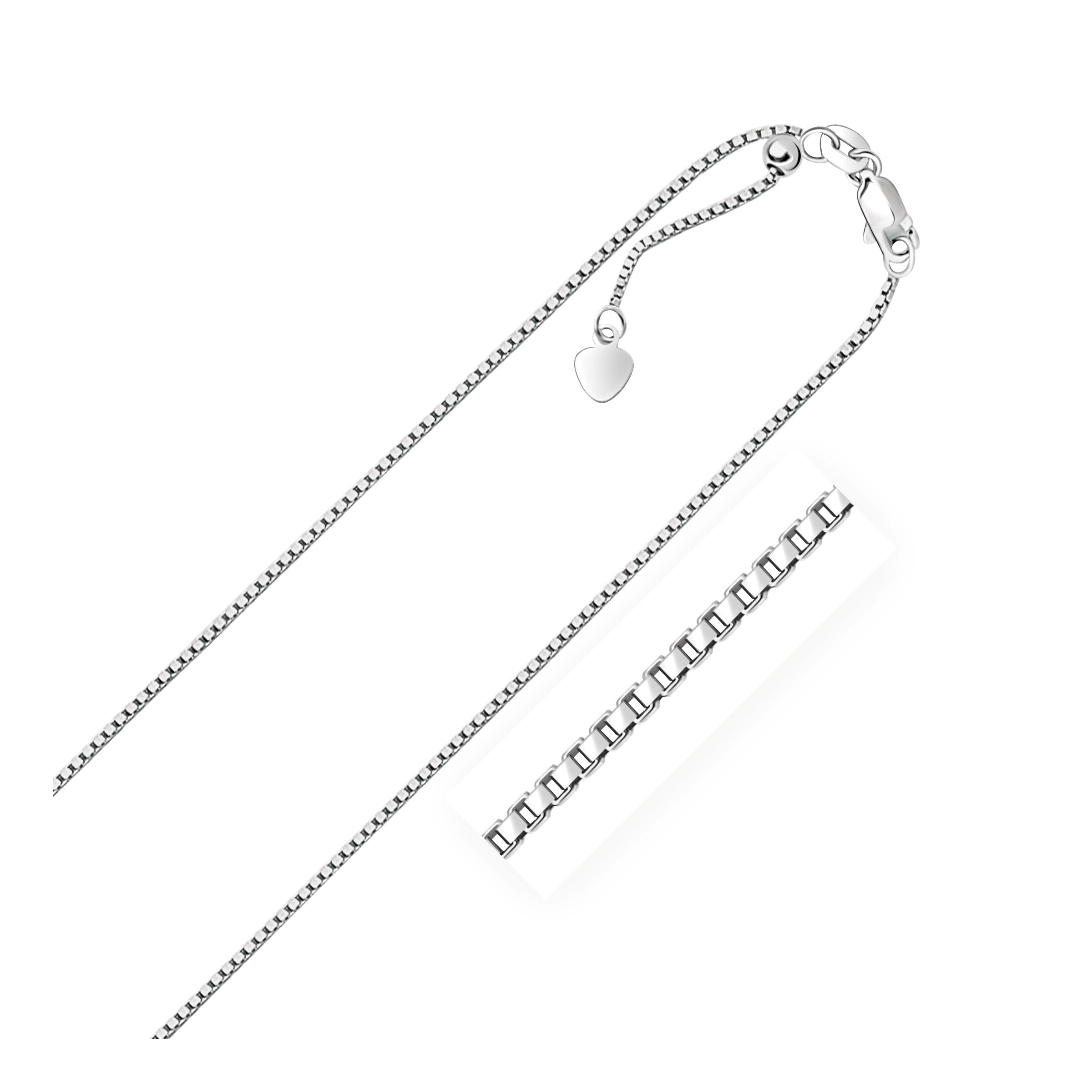 d16474683-1-2-1-1-1-1-1-1-1-1.jpg Sterling Silver 1.4mm Adjustable Box Chain (1.40 mm) - Image 1