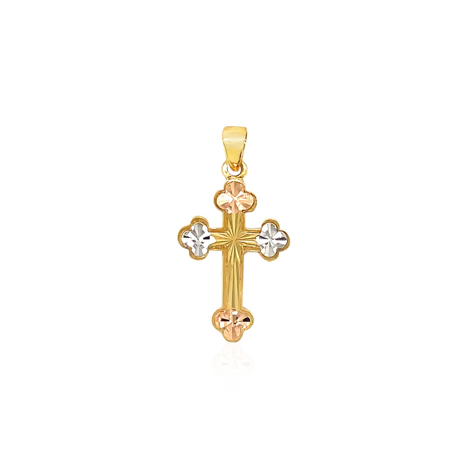 d171949-1-1-1-1-1-1.jpg 14k Tri Color Gold Cross Pendant - Image 1
