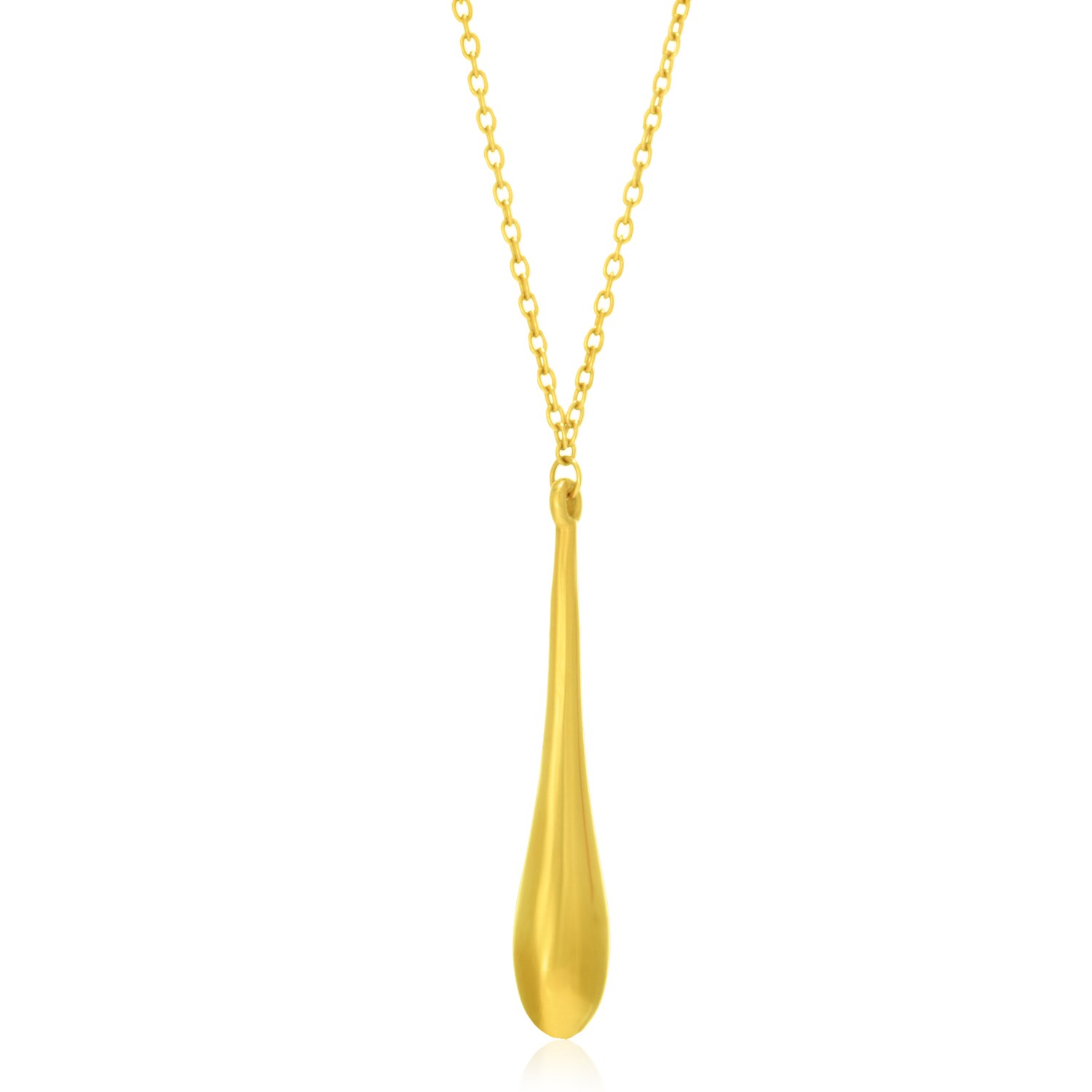 d24740435-1-2-1-1-1-1-1.jpg 14k Yellow Gold Teardrop Shape Long Pendant - Image 1