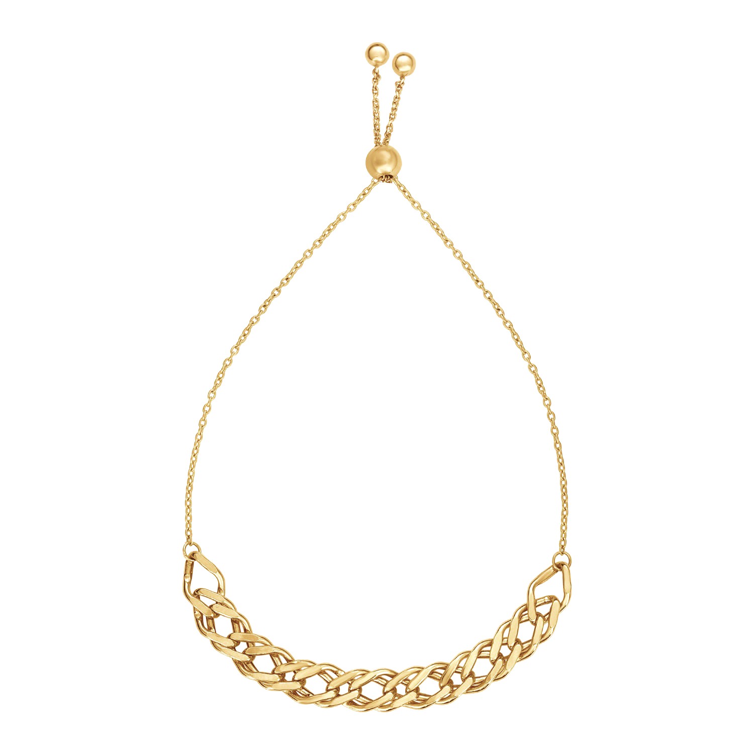 d30993488-1-2-1-1-1-1-1-1.jpg Adjustable Chain Bracelet in 14k Yellow Gold (5.00 mm) - Image 1