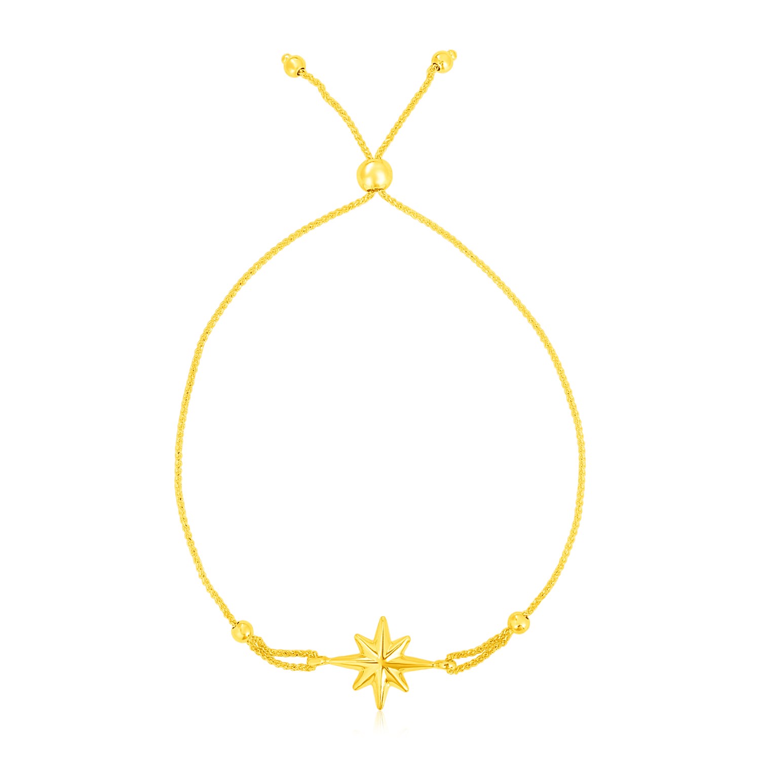 d42427908-1-2-1-1-1-1-1-1-1-1.jpg 14k Yellow Gold Adjustable Bracelet with Star - Image 1
