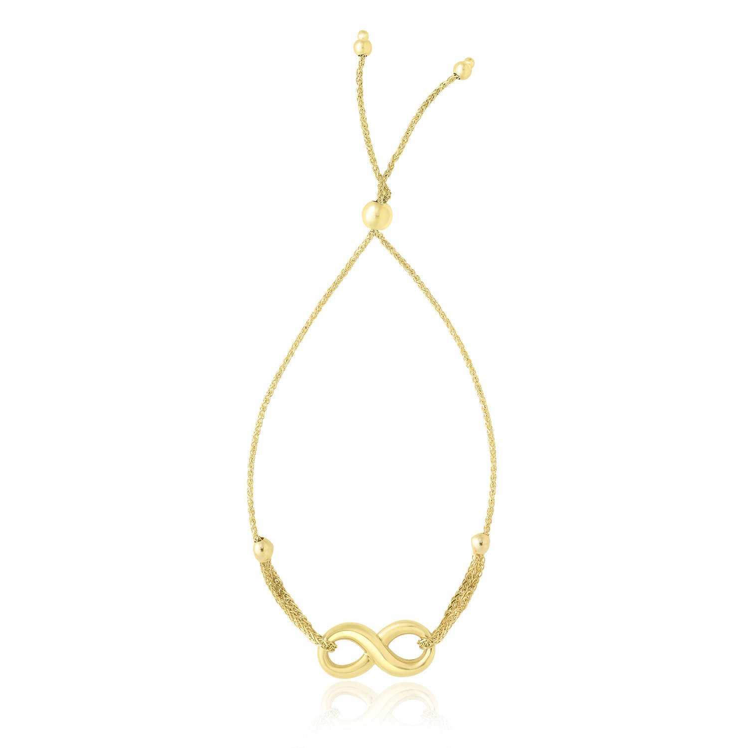d49476444-1-2-1-1-1-1-1-1-1-1.jpg 14k Yellow Gold Infinity Motif Adjustable Lariat Bracelet (1.00 mm) - Image 1