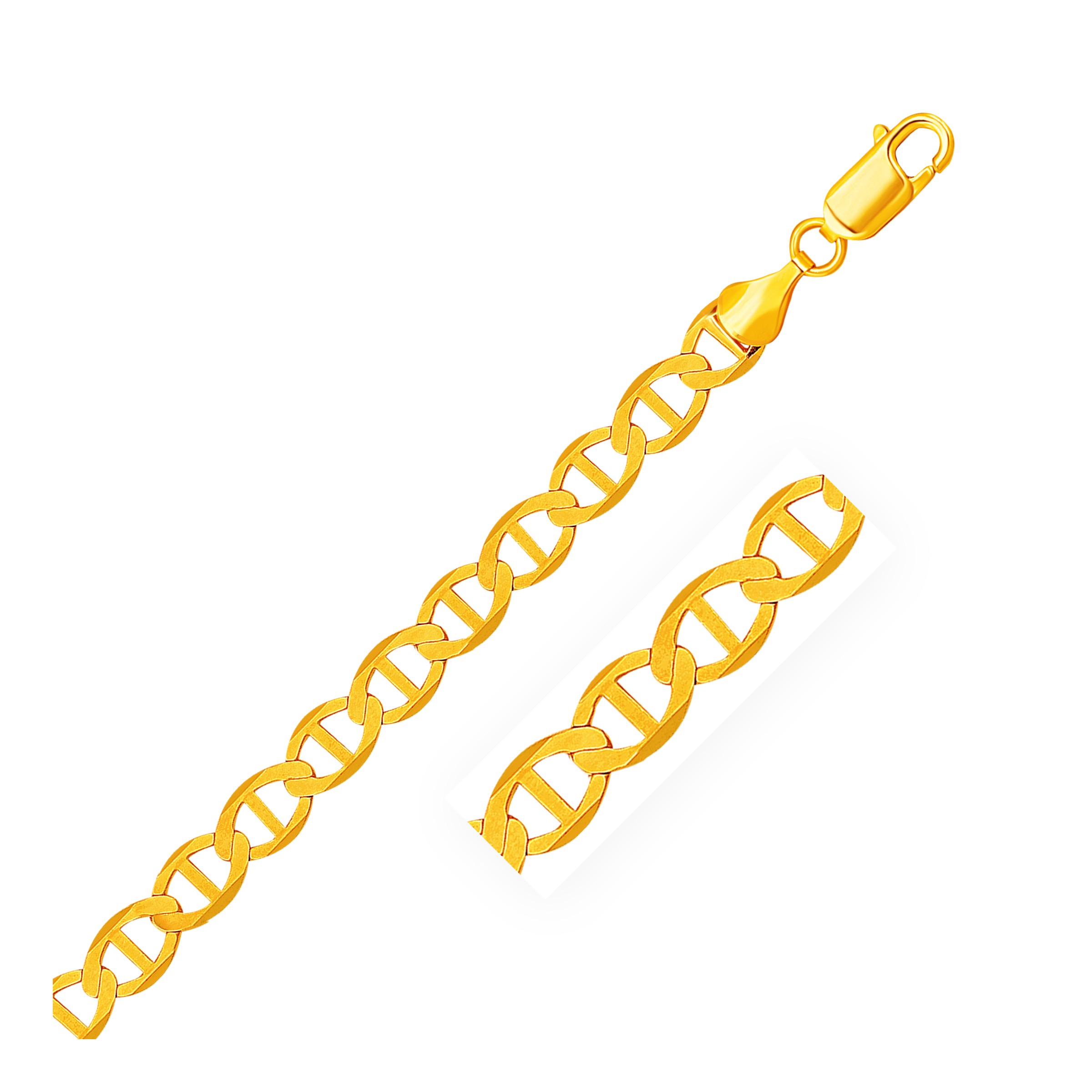 d193554-1-4-1-1-1-1.jpg 14k Yellow Gold Mariner Link Chain (6.30 mm) - Image 1