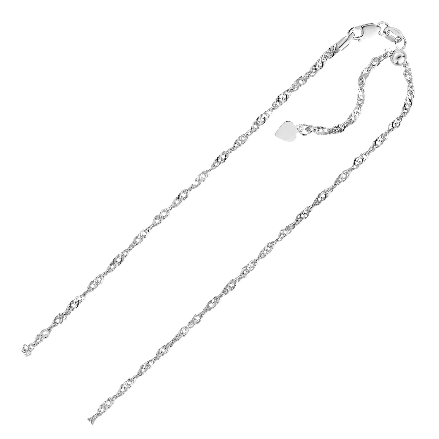 d37980556-1-2-1-1-1-1-1-1.jpg Sterling Silver 1.5mm Adjustable Singapore Chain (1.50 mm) - Image 1